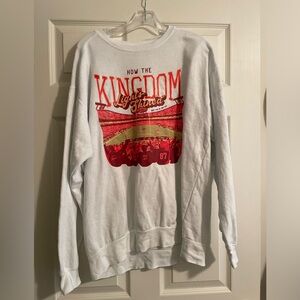 How the Kingdom Lights Shined Taylor Swift Kansas City Chiefs Crewneck